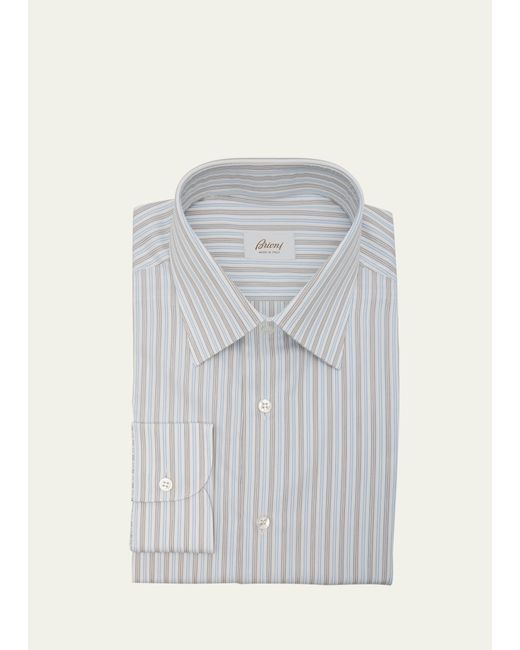 Brioni Cotton Stripe Dress Shirt