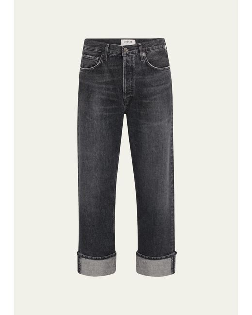 Agolde Fran Mid-Rise Loose Jeans