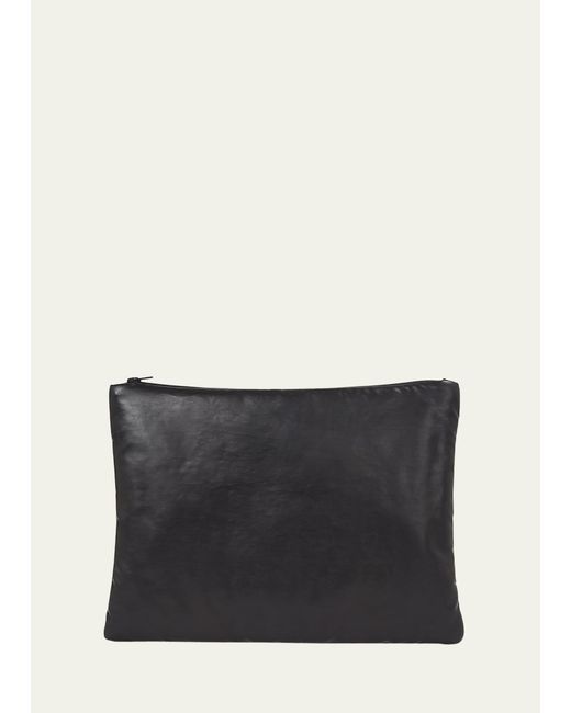 Kassl Zip Faux-Leather Clutch Bag