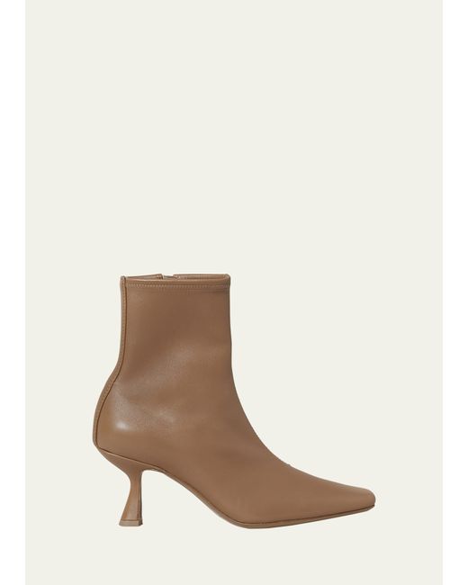 Loeffler Randall Thandy Leather Zip Ankle Booties