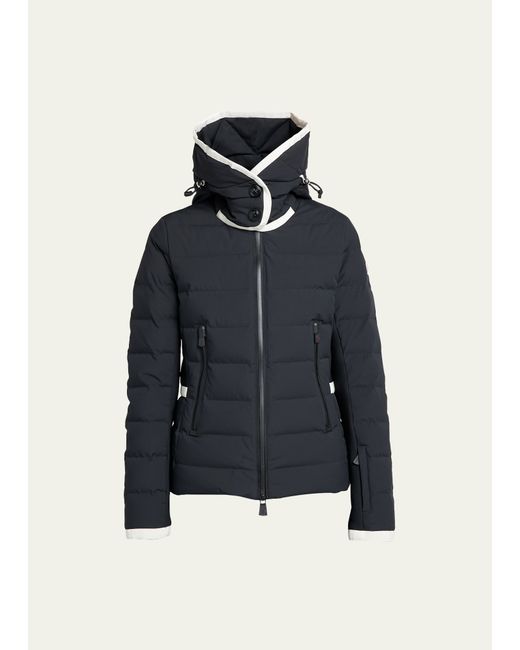 Moncler Lamoura Puffer Jacket with Contrast Trim