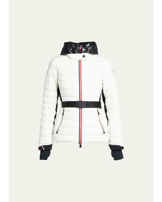Moncler Bruche Contrast Belted Puffer Jacket