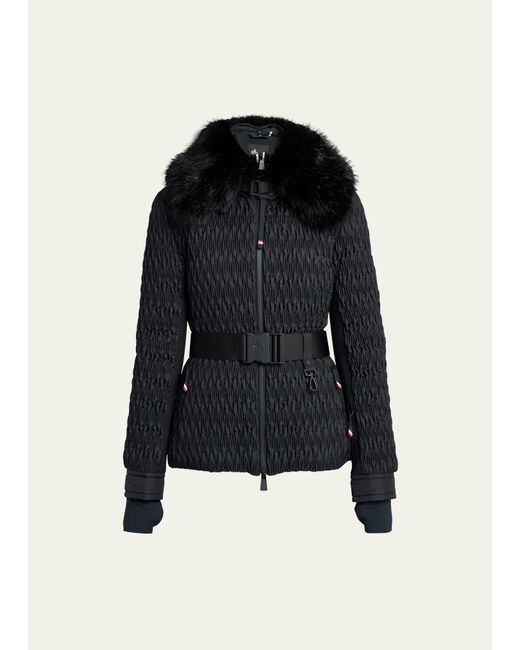 Moncler Plantrey Quilted Down Jacket with Belt