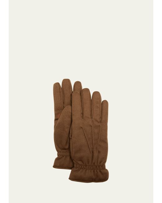 Loro Piana Ashford Cashmere and Suede Gloves