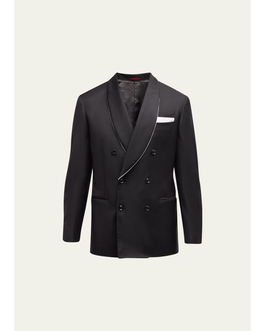 Brunello Cucinelli Hollywood Glamour Double-Breasted Smoking Jacket