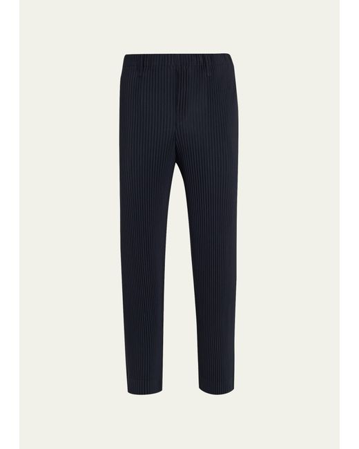 Homme Pliss Issey Miyake Pleated Polyester Straight-Leg Pants