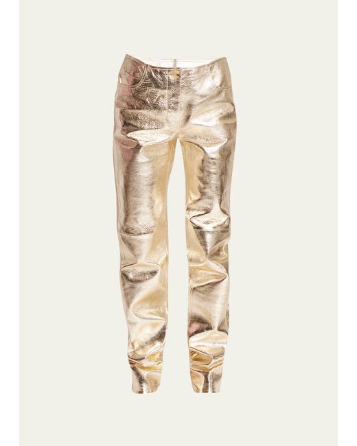 Proenza Schouler Metallic Leather Pants