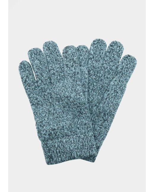 Bergdorf Goodman Cashmere Melange Knit Gloves