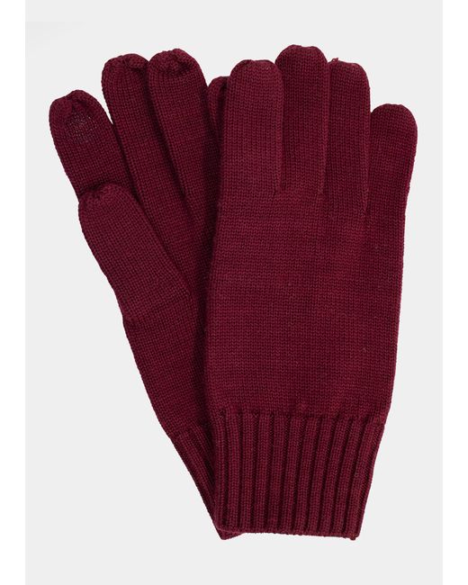 Bergdorf Goodman Wool Touchscreen Gloves
