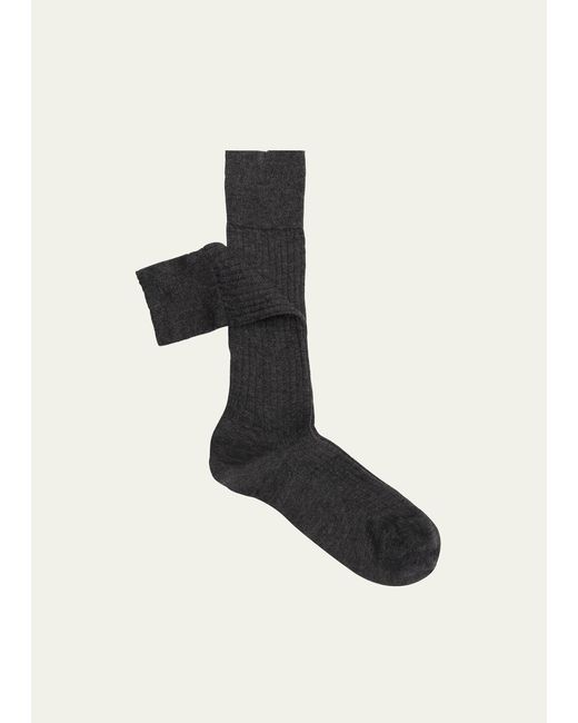 Sozzi Calze Cashmere-Silk Crew Socks