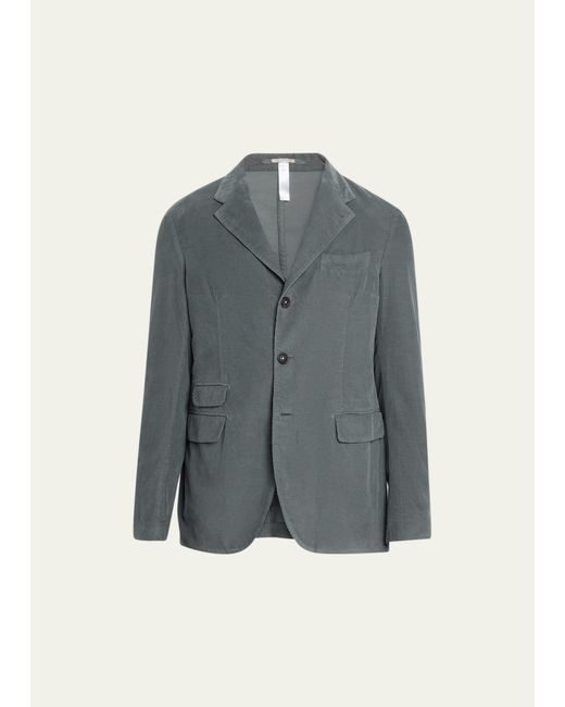 Massimo Alba Single-Breasted Solid Cotton Sport Jacket