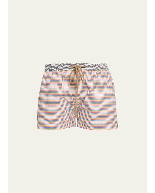 The Salting Multi-Stripe Cotton Shorts