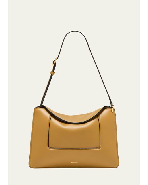 Wandler Penelope Fold-Over Flap Leather Shoulder Bag