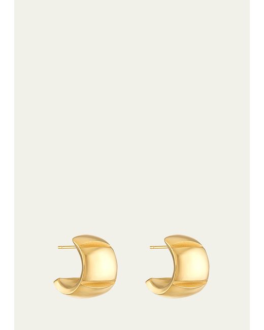 Pamela Zamore 18k Gold Veda Wide Hoop Earrings