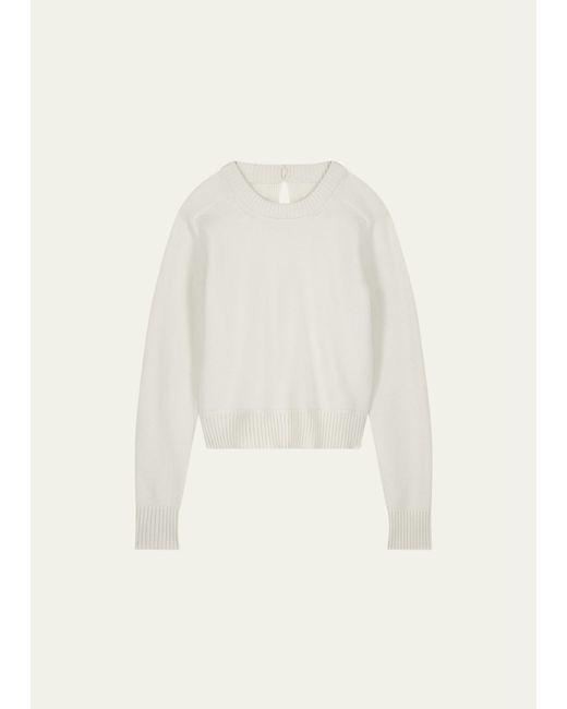Shang Xia Twisted Open-Back Wool Cashmere Sweater