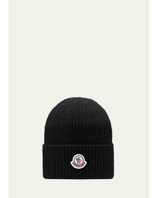 Moncler Ribbed Wool-Cashmere Beanie