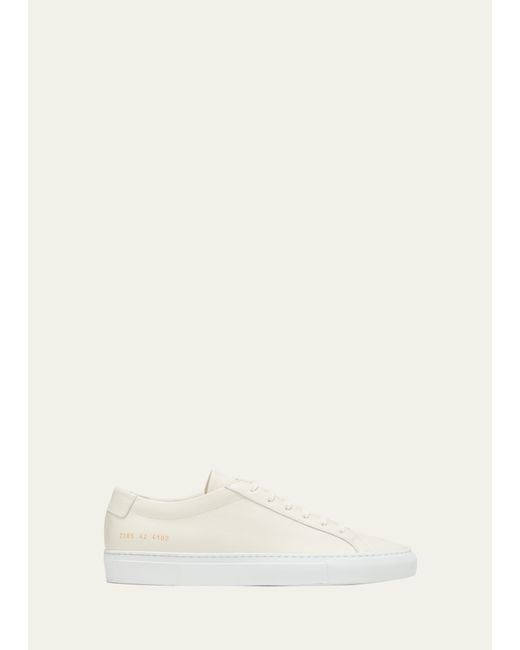 Common Projects Achilles Contrast Sole Leather Low-Top Sneakers