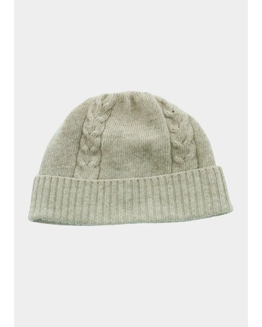Bergdorf Goodman Cable-Knit Beanie Hat