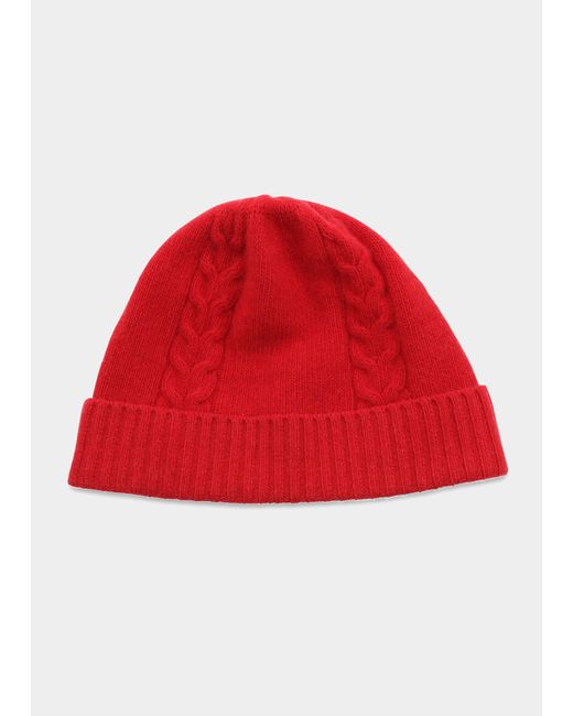 Bergdorf Goodman Cable-Knit Beanie Hat