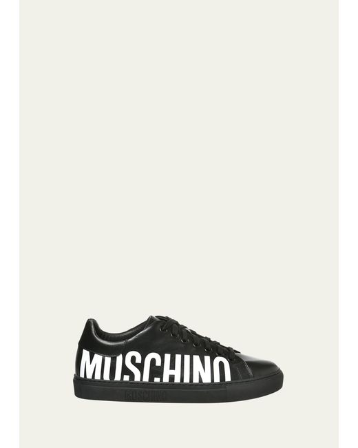Moschino Bicolor Logo Low-Top Sneakers