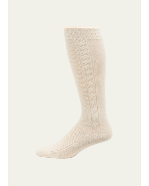 Loro Piana Cable Knit Cashmere Socks