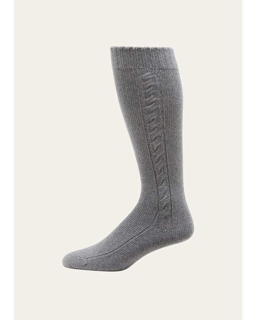 Loro Piana Cable Knit Cashmere Socks