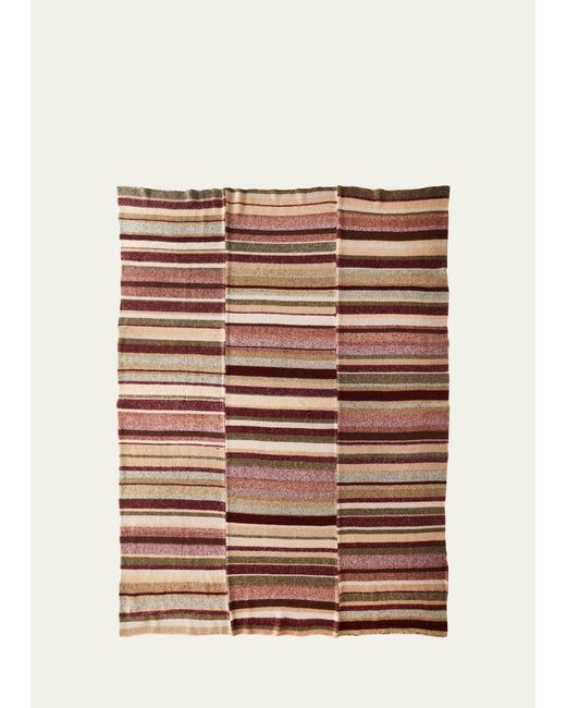 The Elder Statesman Cashmere Stripe Super Soft Blanket
