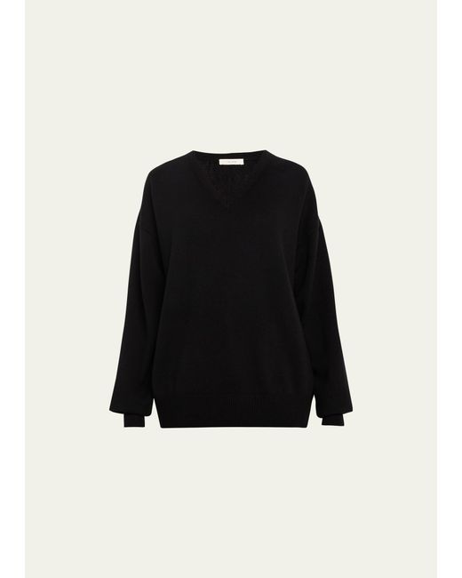 The Row Derignon V-Neck Cashmere Sweater