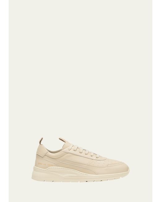 Common Projects Track 90 Leather Low-Top Sneakers