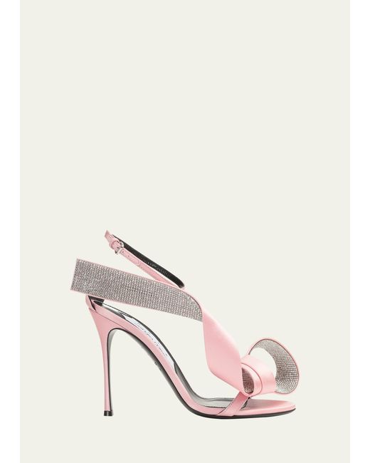 Area X Sergio Rossi Sculpted Bow Slingback Cocktail Sandals