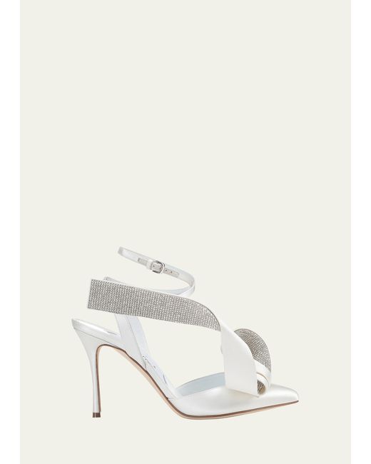 Area X Sergio Rossi Sculpted Bow Slingback Cocktail Pumps