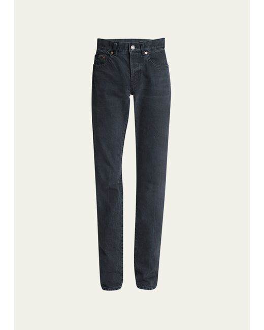 Saint Laurent Washed Slim-Fit Jeans
