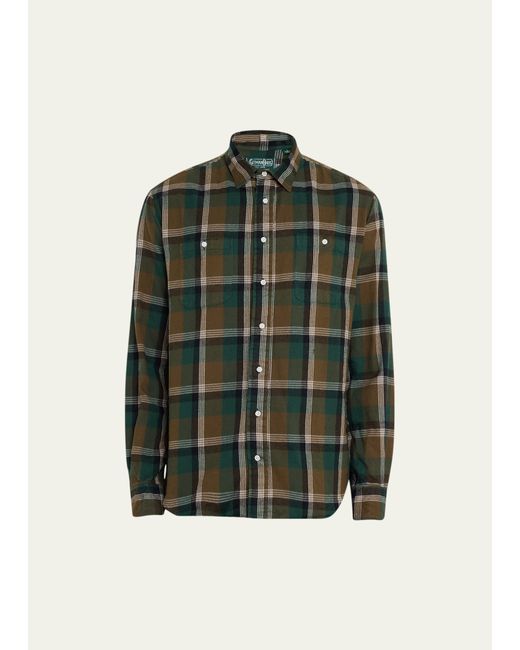 Gitman Brothers Shirt Co. Check Flannel Sport Shirt