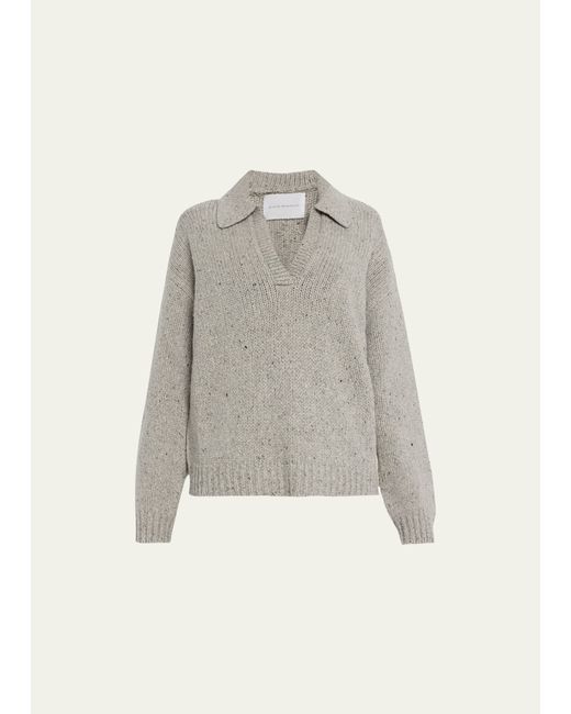 Maria Mcmanus Split-Sleeve Collar Cashmere Sweater