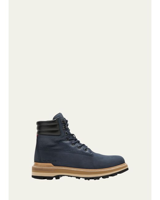 Moncler Peka Suede-Leather Hiking Boots