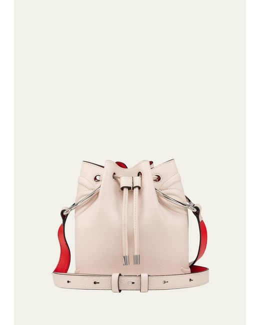 Christian Louboutin By My Side Logo Leather Bucket Bag
