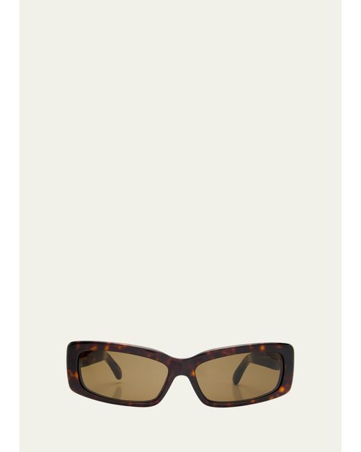 Balenciaga BB0286S Acetate Rectangle Sunglasses