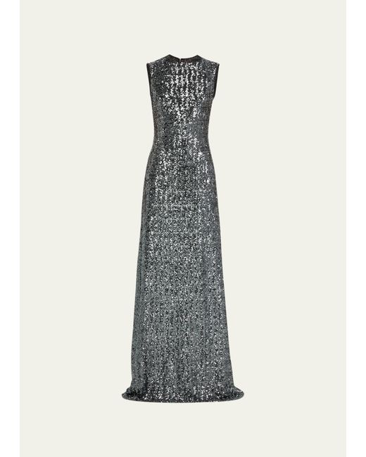 Michael Kors Collection Sequin-Embellished A-Line Gown