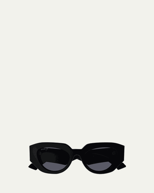 Gucci Geometric Acetate Butterfly Sunglasses