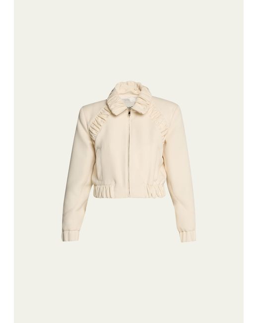 anOnlyChild Ruched High-Neck Jacket