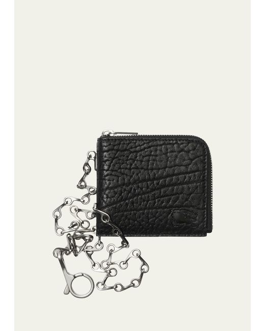 Burberry Leather B Chain Zip Wallet