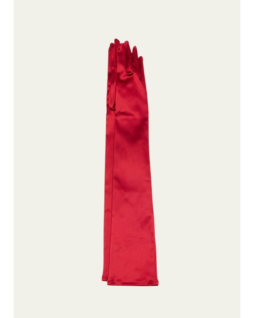 Dolce & Gabbana Sfilata Long Satin Gloves