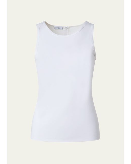 Akris Punto Modal Jersey Fitted Tank Top