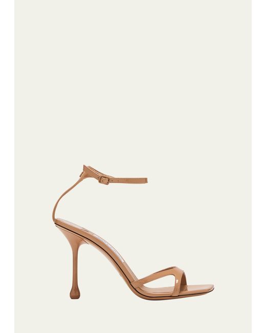 Jimmy Choo Ixia Patent Ankle-Strap Sandals