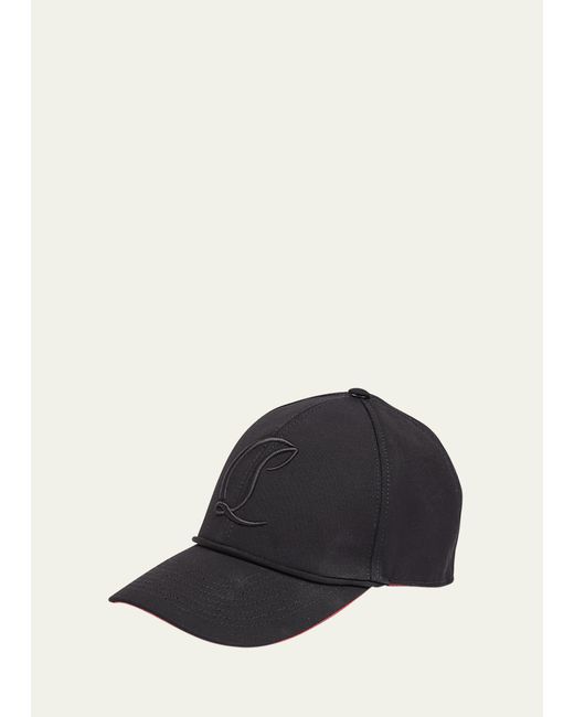Christian Louboutin Mooncrest Embroidered Baseball Hat