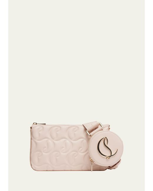 Christian Louboutin Loubila Hybrid CL Quilted Pouch Shoulder Bag