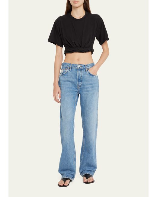 Re/Done High-Rise Loose Rigid Straight-Leg Jeans