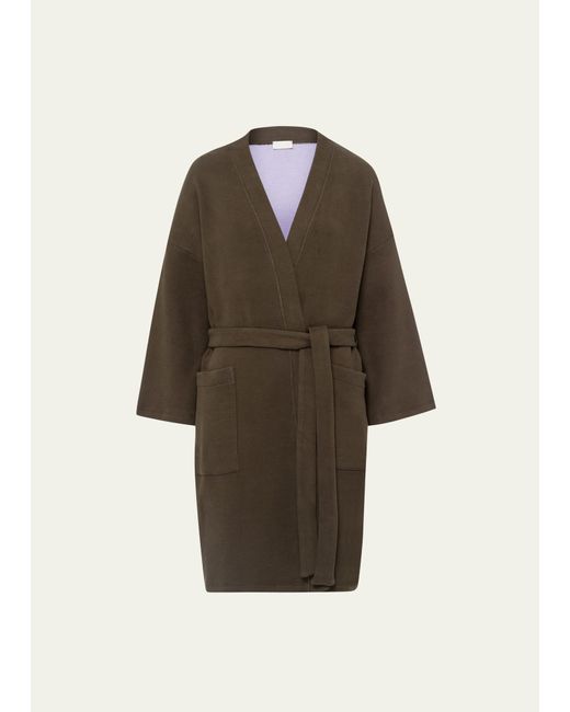 Hanro Belted Double-Face Cotton Robe