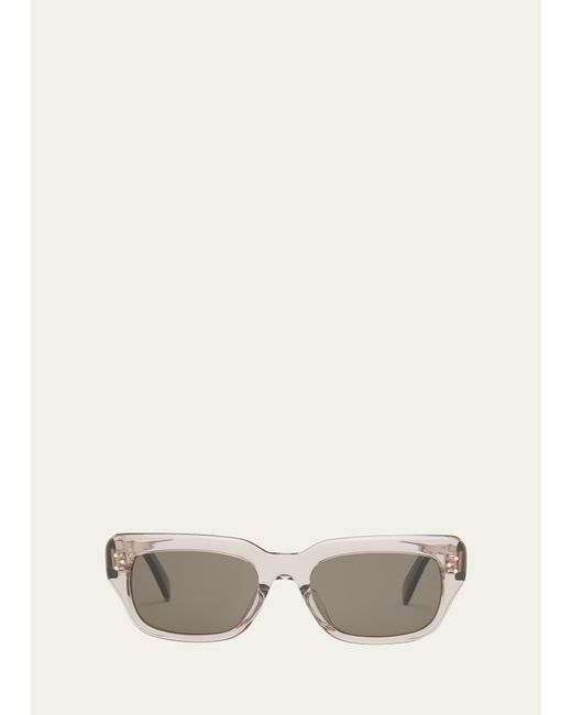 Celine 3-Dot Acetate Rectangle Sunglasses