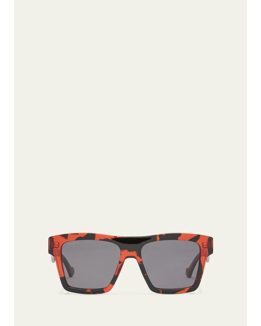 Gucci GG0962Sm Acetate Rectangle Sunglasses